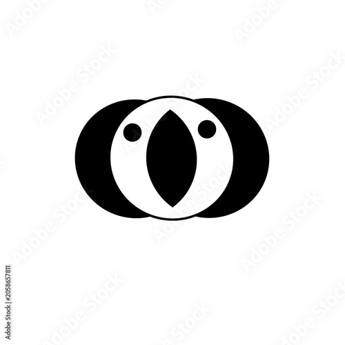 Abstract bird mascot vector design 