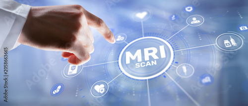 Quadro su tela MRI Magnetic Resonance Imaging for Medical Diagnosis and Healthcare Assessment