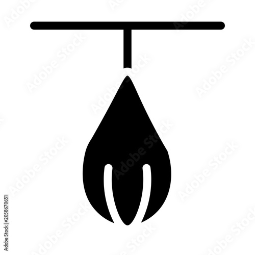 Tableau sur toile punch ball glyph icon