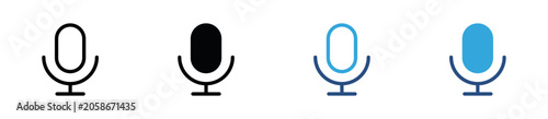 Fotografija Microphone and Speaker Icon Set