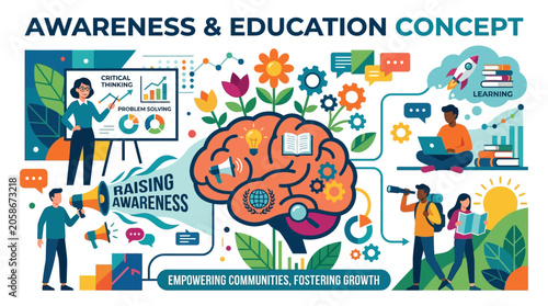 World Day Against Trafficking in Persons Awareness Illustration