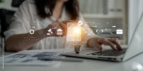 Tableau sur toile The process of ensuring regulatory compliance and finalizing business legal agreements