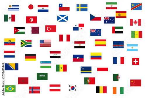 Konstfotografi country fifa world cup flag 2026