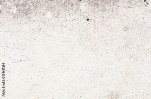 Obraz na plátne Weathered White Concrete Wall Texture Background