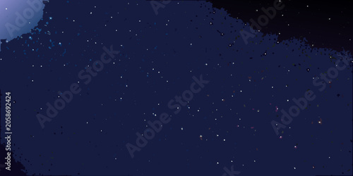 Φωτογραφία Starry night sky dark blue and purple cosmic background