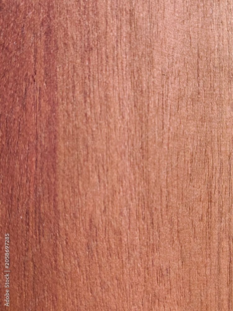 Fototapeta premium Seamless close up texture of pink mahogany or rosewood with fine vertical grain