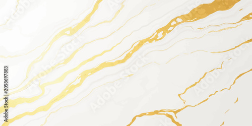Foto Luxury white marble texture with elegant gold veins background interior material