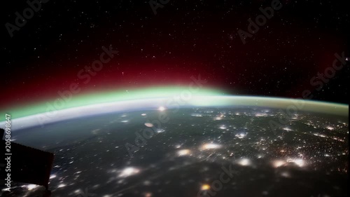 Planet Earth from space. Time-lapse. Elements of this image furnished by NASA