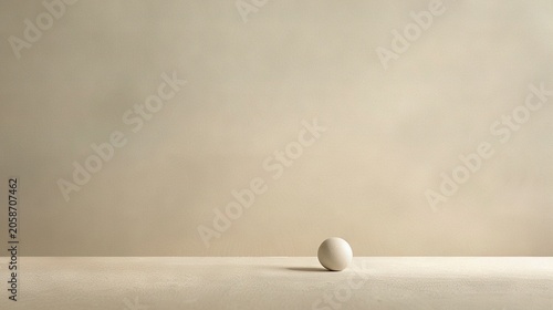 Single white egg resting on a plain, textured surface.