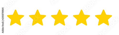 Five star rating vector.