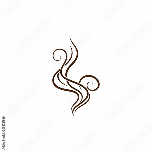 Abstract Floral Swirl Tattoo Design