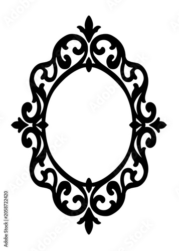 Ornate Oval Frame