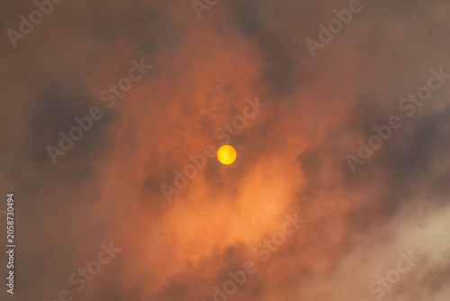 Sun Through Wildfire Smoke