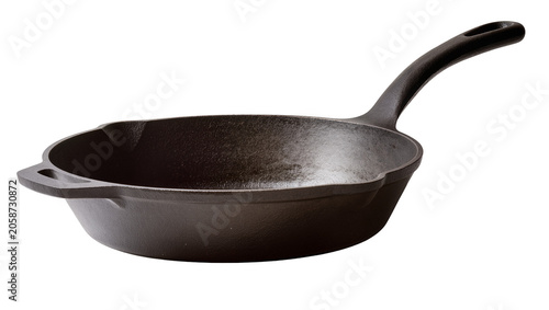 Tableau sur toile Cast iron frying pan with handle and loop