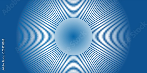 Bright blue dynamic abstract vector background with diagonal lines. 3d cover of business presentation banner for sale event night party. Fast moving soft circle wave line stripe decoration