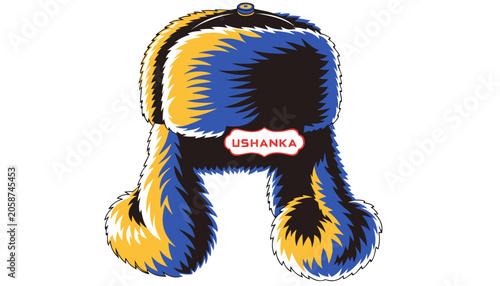 Photos Very beautiful USHANKA featuring soft fur textures, ear flaps, winter styling, t