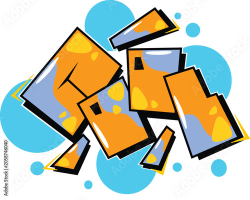 cool words vector graffiti text lettering