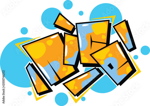 nice words vector graffiti text lettering