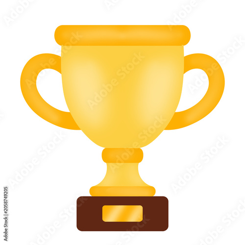 Canvastavla Shiny gold award trophy cup for winners, achievers, and successful individuals