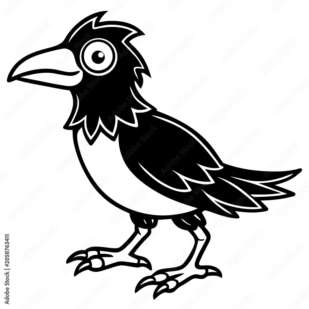 Fototapeta premium vector illustration of a bird