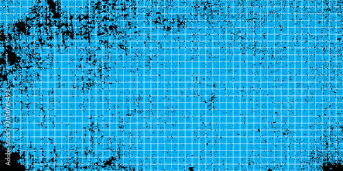 Konstfotografi Interior decoration cyan tile wall
