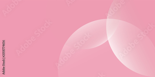 Soft pink background with a smooth texture. The background features overlapping translucent circles, enhancing the pink color. Minimal abstract circles vector gradient background
