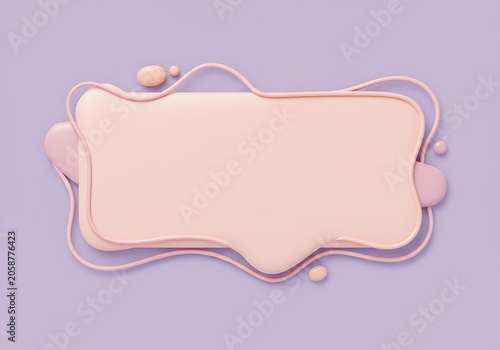 Pastel Dreams: 3D Rendered Abstract Shape