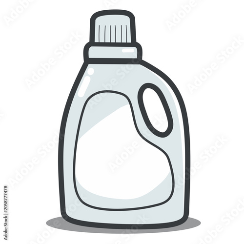 Illustration of a Laundry Detergent Bottle