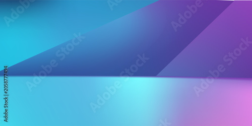 3d rendering of purple and blue abstract geometric background. Cyberpunk concept. Scene for advertising, technology, showcase, banner, cosmetic, fashion, business. Sci-Fi Illustration. Product display