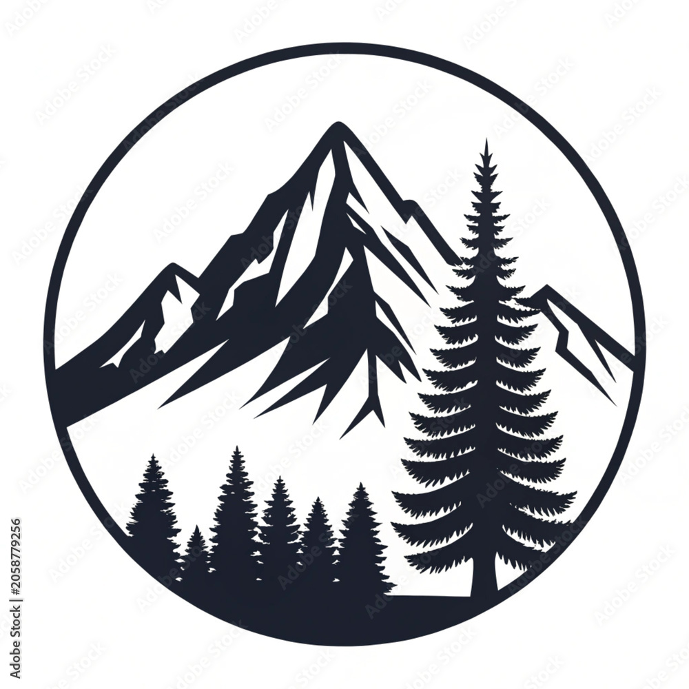 Obraz premium christmas tree icon