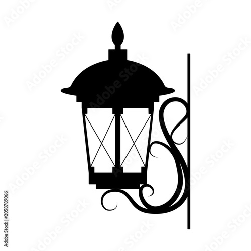 Vector illustration of some street lantern