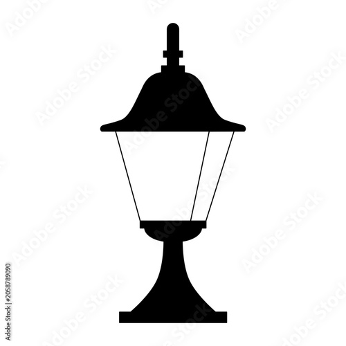 Vector illustration of some street lantern