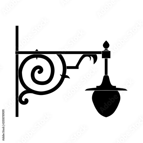 Vector illustration of some street lantern