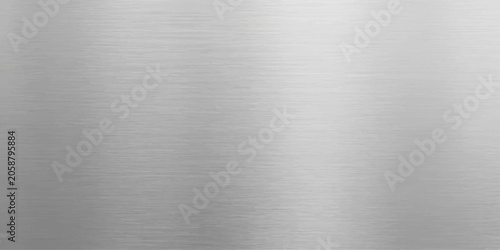 Brushed metal texture with a subtle, reflective sheen, showcasing fine horizontal grain lines and smooth, metallic surface.