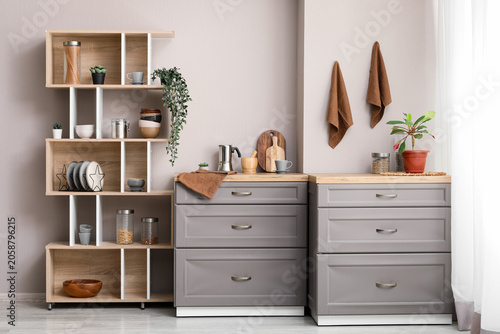 Modern kitchen interior des...