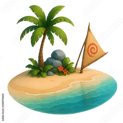 Quadro su tela moana beach