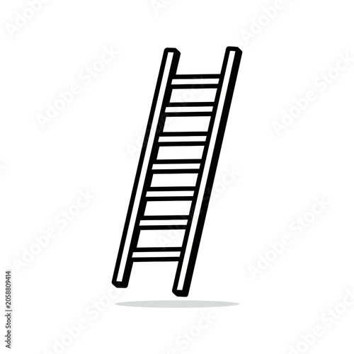 Simple illustration of a ladder.