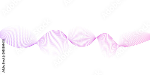 White wave curve lines banner background design. Abstract soft wave lines dynamic flowing purple isolated background. Vector Illustration of the pattern of lines. stripes on white.
