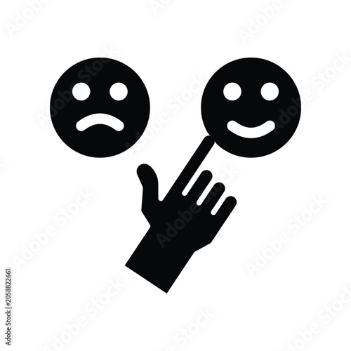 customer choice solid icon illustration vector graphic.eps