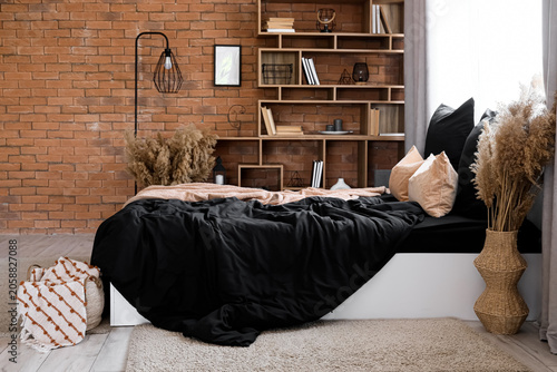 Interior of modern bedroom ...
