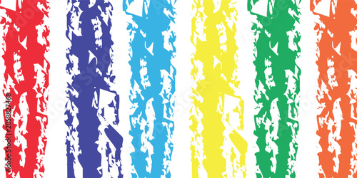Abstract rainbow colorful background with vertical grunge brush strokes