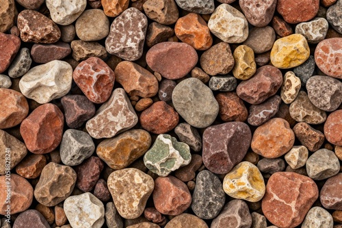A close up of a pile of rocks on the ground