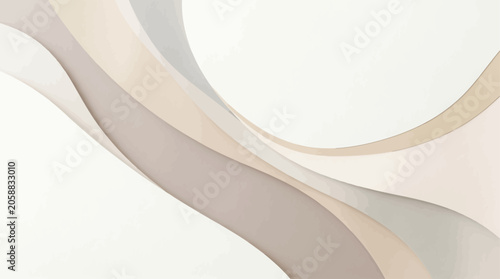 Bild auf Leinwand Neutral Wave Abstract Background Luxury Elegant Fluid Texturing