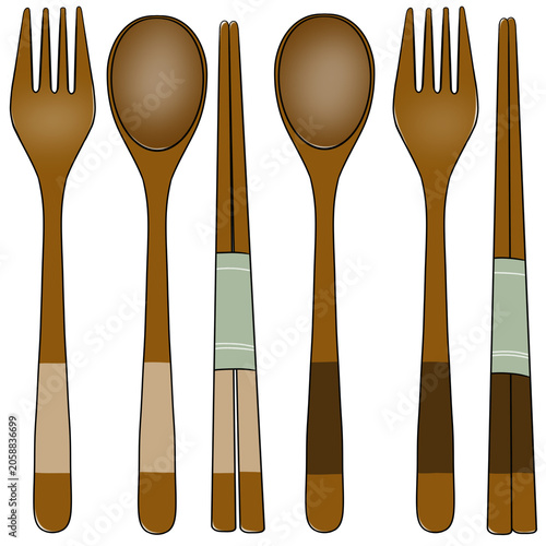 set of cutlery