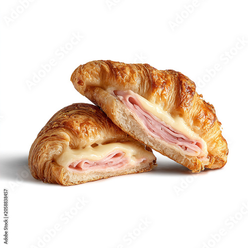 Croissant isolated on transparent background