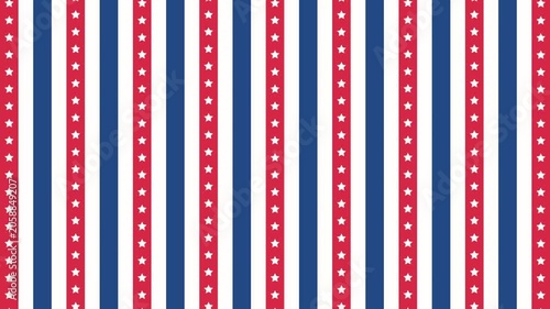 American Flag Stripes and Stars Patriotic Background Video Loop