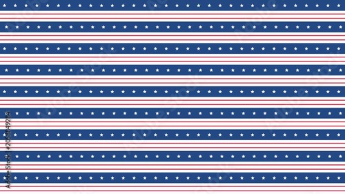 American Flag Stripes and Stars Animated Background Loop
