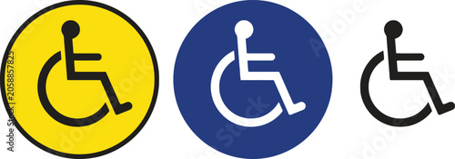Wheelchair accessibility symbols