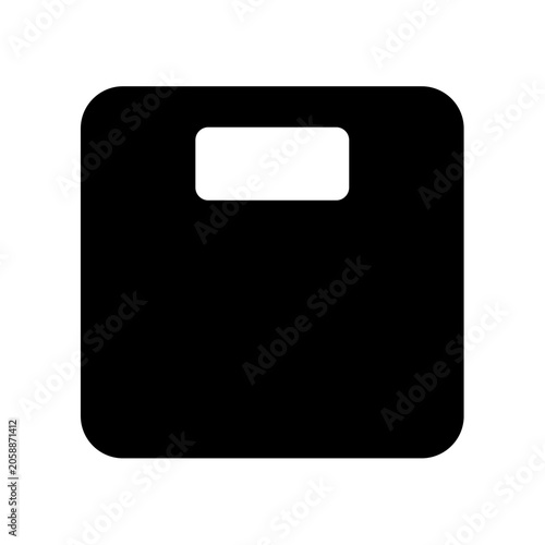 Scales Icon Silhouette Vector Image