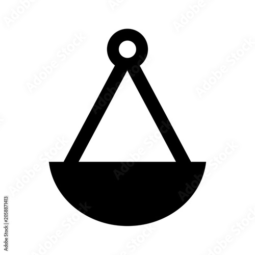 Scales Icon Silhouette Vector Image